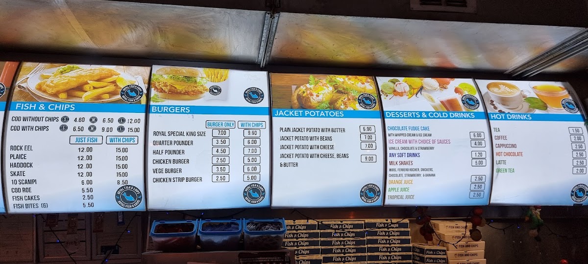 Royal Fish & Chips Menu - Image 2